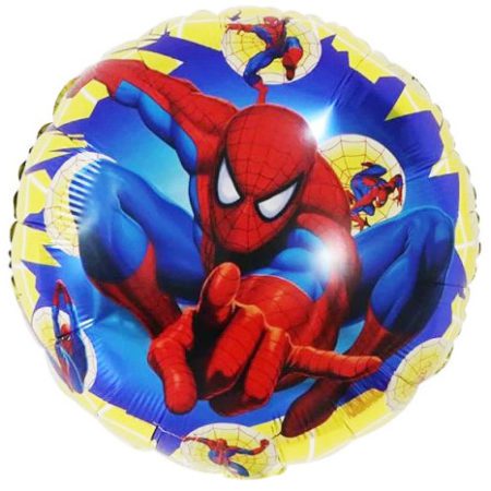 Воздушный шар из фольги. Круг, Человек-паук 2 (18”/46 см, CHN)