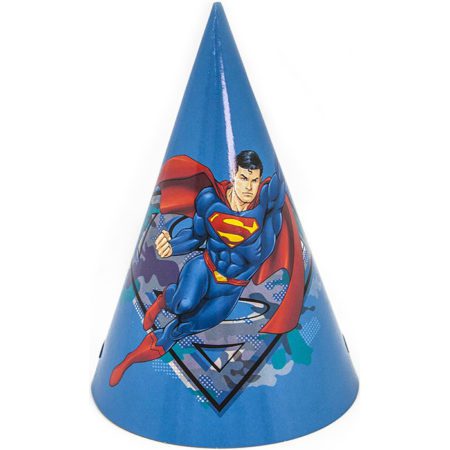 Колпаки Супермен, Синий, 6 шт.