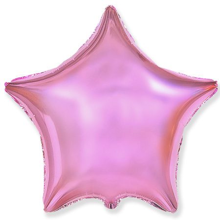 Шар (19''/46 см, ESP) Звезда, Светло-розовый