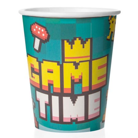 Стаканы (250 мл) Game Time, Пиксели, 6 шт.