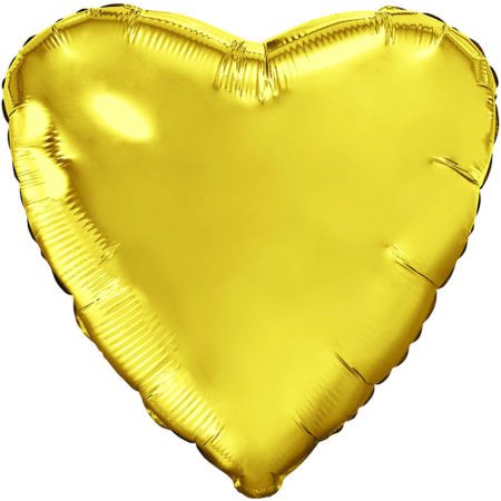 Шар (32''/81 см, RUS) Сердце, Золото