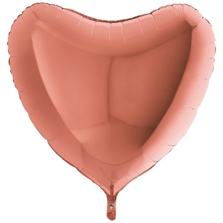 Шар. Сердце, Розовое золото (36''/91 см, ITA)