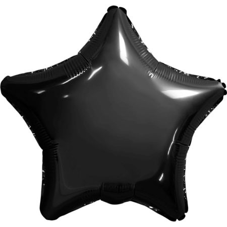 Шар (30''/76 см) Звезда, Черный