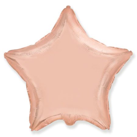 Шар. Звезда, Розовое Золото (18”/46 см, ESP)