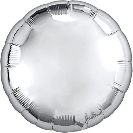 Шар (18”/46 см, RUS) Круг, серебро