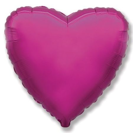Шар (18''/46 см, ESP) Сердце, Пурпурный