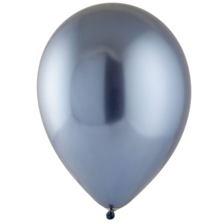 Воздушный шар. Azure, сатин, хром (14”/35 см, MYS)