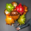 Воздушный шар из фольги. Кленовый лист, Зеленый (24''/61 см, CHN)