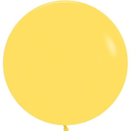 Шар (24''/61 см) Желтый (020), пастель
