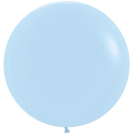 Шар (24''/61 см) Нежно-голубой (640), макарунс