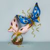 Воздушный шар из фольги. Фигура, Бабочка, Карнавальные крылья, Розовый 3D (45''/114 см, CHN)