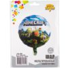 Воздушный шар из фольги. Круг. Minecraft 2 (18”/46 см, CHN)