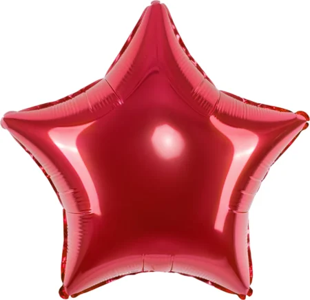 Воздушный шар из фольги. Звезда, Красный (32''/81 см, ESP)