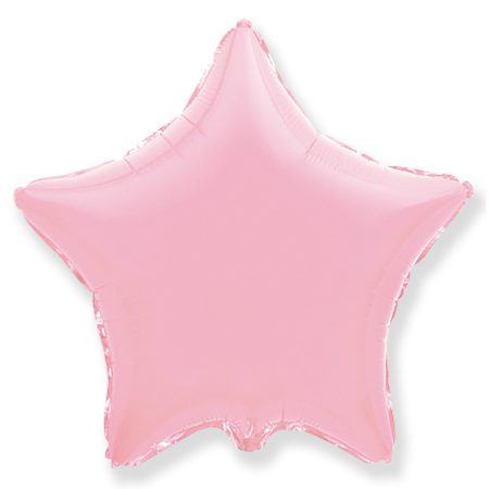 Воздушный шар из фольги. Звезда, Розовый, Макарунс (32''/81 см, ESP)