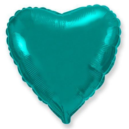 Воздушный шар из фольги. Сердце, Тиффани (18”/46 см, ESP)